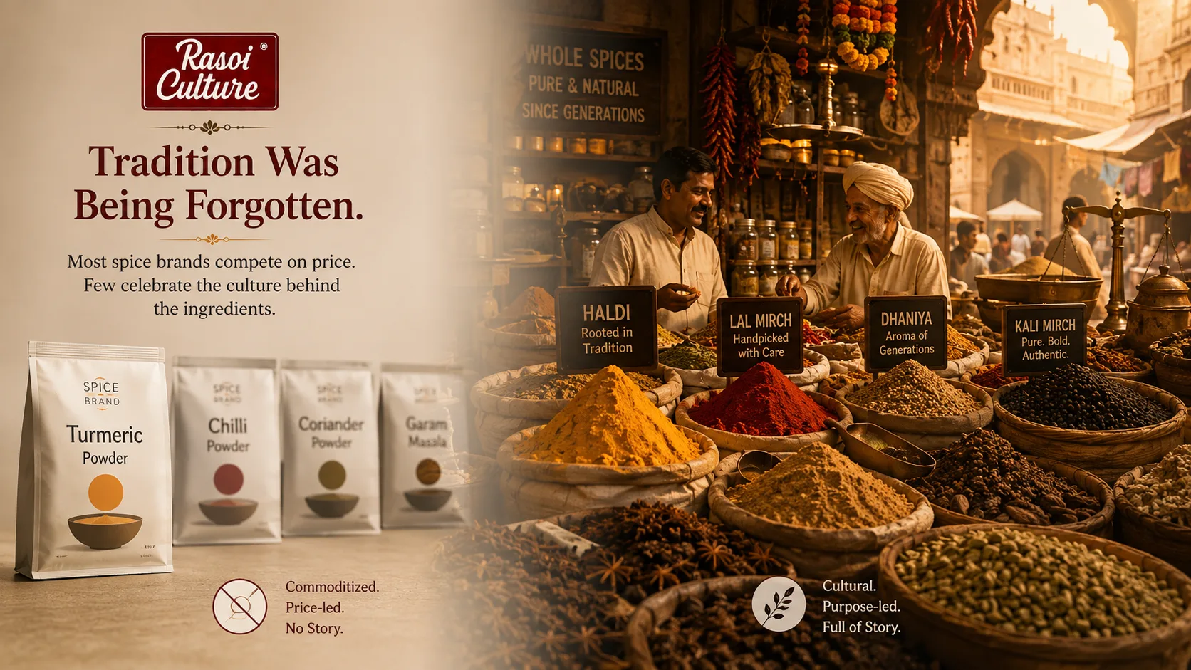 Rasoi Culture — Packaging Design packaging & visual design mockup 3 by Raghav Chopra